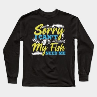 Fishkeeping Aquarium Fishkeeper Aquarist Gift Long Sleeve T-Shirt